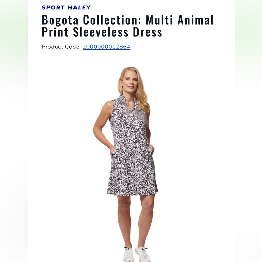 Animal print dress pickle ball golf or tennis dress